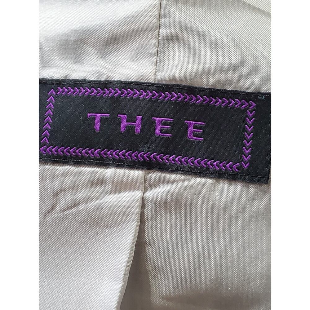 Thee Women's Gray Polyester Long Sleeve Single Breasted Casual Jacket Blazer M - Picture 10 of 13